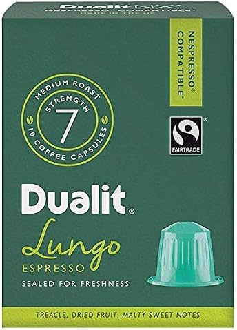 Dualit Lungo Nespresso Compatible Coffee Capsules 10 per pack