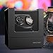 TRIPLE TREE Double Watch Winder [Newly Upgraded], for Automatic Watches, Wood Shell Piano Paint Exterior ，Extremely Silent Motor, Three Dimensional Watch Pillows, Suitable for Ladies and Men's Wrist