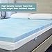 Sure2Sleep Queen Premium, 3 LB. Gel Swirl Memory Foam Mattress Topper Made in USA 2-Inch Blue
