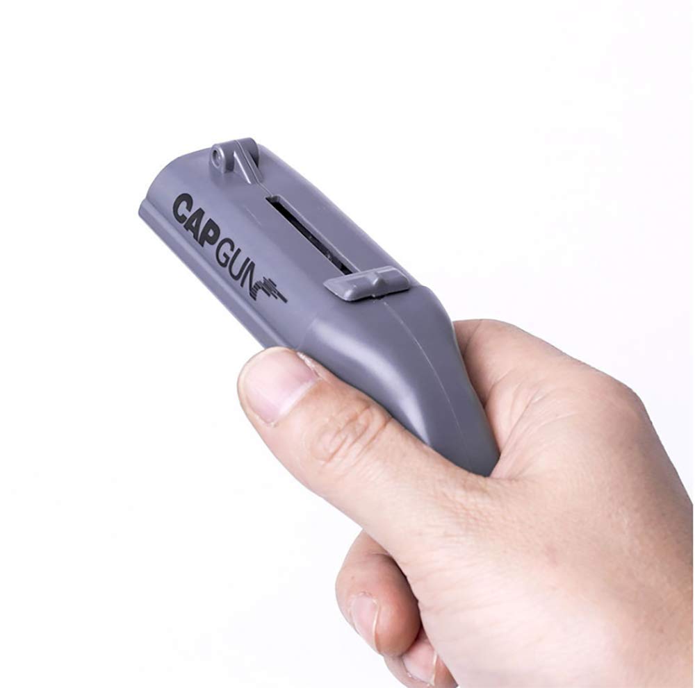 Cap Gun Beer Bottle Opener Launcher Shooter, Wisfun Creative Cap Gun Launcher Shooter Bottle Opener for Home Bar Party Drinking Game Interesting - Shoots Over 5 Meters (2 Pack, Red and Grey)