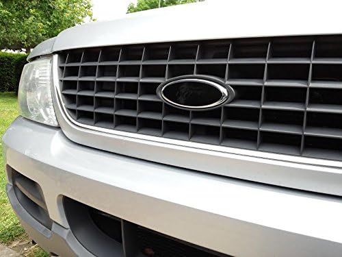 DownardWraps™ Vinyl Decal Overlay Cover Fits Ford Emblems pick your size and from Gloss or Satin (matte) Black (4", Gloss Black)