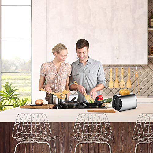 Bamboo Cooking Spoon Set Spatulas Kitchen Tools Wooden Utensil Set Kitchen Food Tong Nonstick Pan CookwareTuners Spoons Magnetic Wooden Toaster
