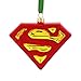 Hallmark Christmas Ornament DC Comics Superman Shield Blown Glass