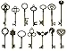 XONOR 36Pcs Extra Large Antique Bronze Finish Skeleton Keys Rustic Key for Wedding Decoration Favor, Necklace Pendants, Jewelry Making