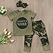 ZTICRTIO Baby Daddy's Boy Girls Clothes Short Sleeve T-Shirt Tops+ Camouflage Long Pants Outfit Set (18-24 Months, Daddy's Boys)