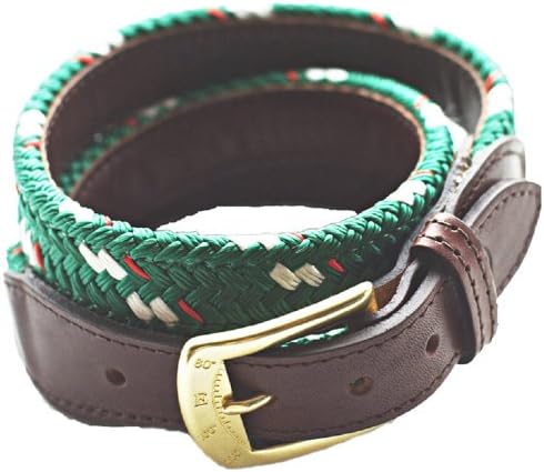 York River Traders Men's Mariner Rope Belt 32 Green