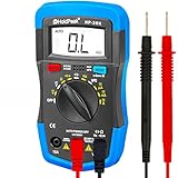 Digital Multimeter, HOLDPEAK 36K Auto-Ranging Multi Tester for Measuring DC AC Voltage, Current, Resistance, Capacitance, Frequency, Diode, Transistor and hfE of 4000 count (Blue)