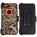 Eight A Wireless Heavy Duty Defender Impact Rugged with Built-in Screen Protector Camouflage Case Cover with Clip for Apple iPhone 6S Plus (only)(Orange-Grass-Camo)