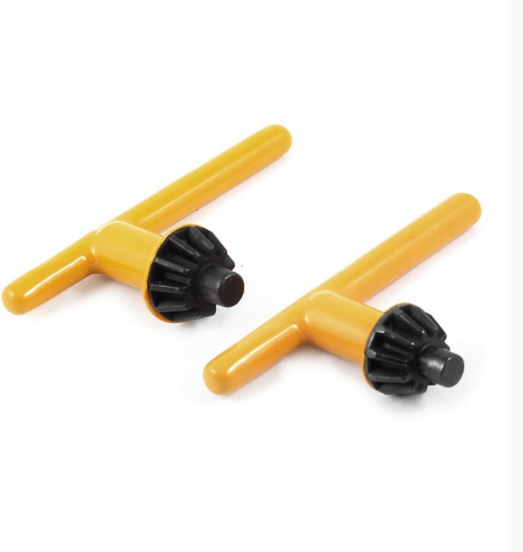 Chuck Key - SODIAL(R)2 Pcs 5/8" Gear Dia 11 Teeth T Shaped Grip Metal Drill Chuck Key