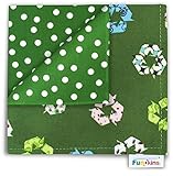 Funkins Cloth Napkin/Placemat for Kids: Save the World Green Recycle