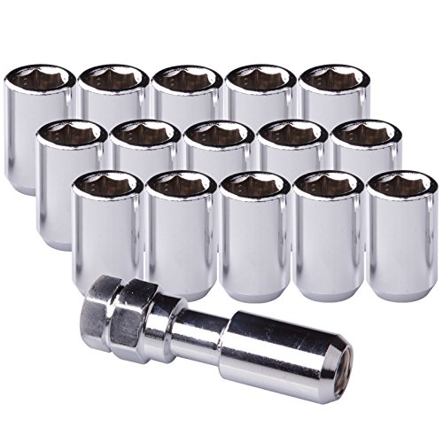 Click Here to See More Images 16pcs Steel Open End Acorn Wheel Lug Nuts 1.28