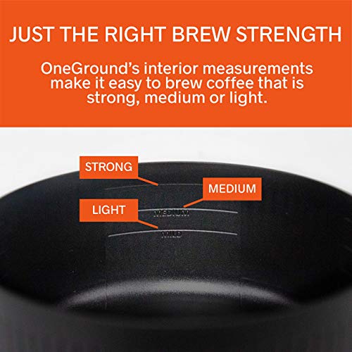 OneGrounds French Press Coffee Grounds Collector French Press Aid for