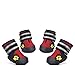 Dog Shoes for Medium to Large Dogs Labrador Husky Shoes 4 Pcs, Waterproof (Red, Size 5)