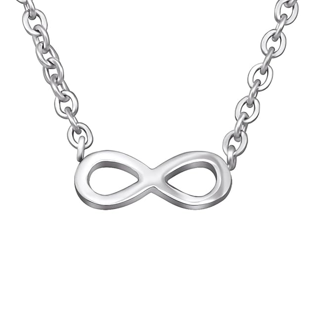 Laimons Damen-Halskette Unendlichkeit Symbol glanz Edelstahl