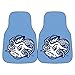 FANMATS 5428 North Carolina Tar Heels Front 2-Piece Team Logo Carpet Car Mat Set, Front Row Automotive Floor Mats, Non-Slip Backing, Team Colors - 
