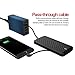 iWALK Cell Phone Power Bank with Lightning Cable,Micro USB & USB Cable, 8000mAh Portable Phone Charger with Built in Cable, External Battery Charger, For iPhone X 8 7 6s plus Samsung Galaxy etc, Black