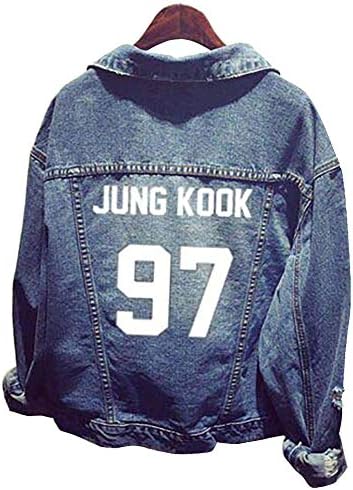 BTS Jacket Chaqueta Jeans Coat for Army BTS Kpop Hoodies Suga Jin Jimin Jung Kook J-Hope Rap-Monster V