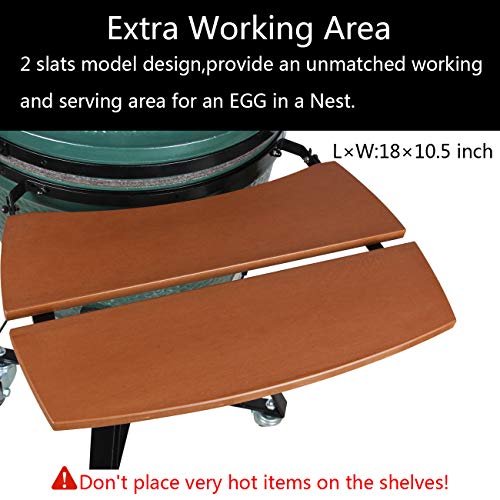 Dracarys Side HDPE Shelves for Medium Big Green Egg Parts Replacement