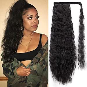 Amazon Com Stamped Glorious 22 Inch Long Corn Wave Ponytail