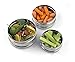 Cal Tiffin 18/8 Stainless Steel 3-pack nesting food container set (made in INDIA); Eco friendly, Dishwasher Safe, BPA free, Great for snacks or food storage
