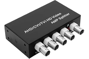 1 in 4 Out Video Distributor 1CH to 2CH Splitter for Brittle Visual Display in Applications AHDs CVIs TVIs Splitter CCTV Dist