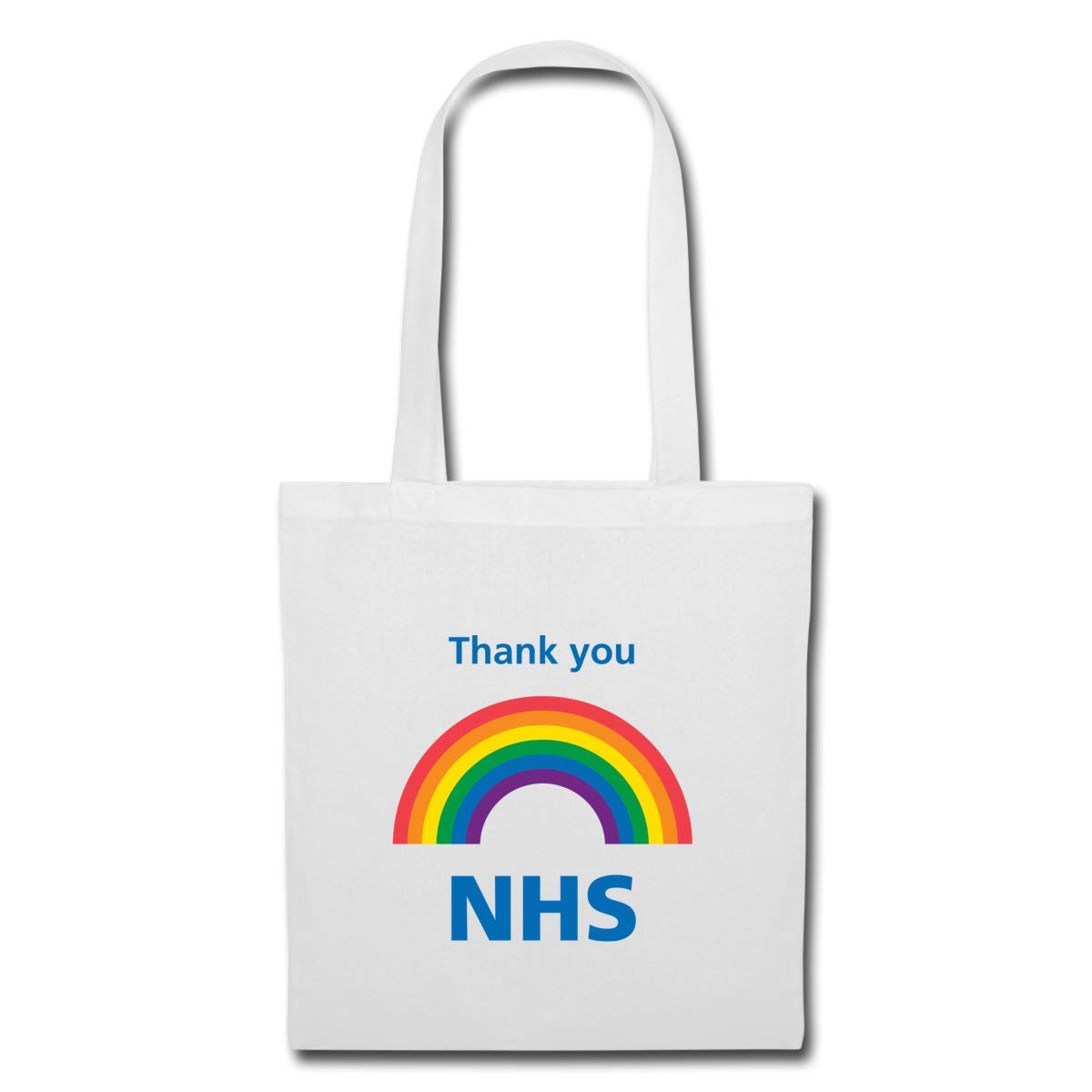 Spreadshirt Thank You NHS Rainbow Tote Bag