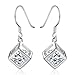 NYKKOLA Fashion Classic Jewellery 925 Solid Silver Teardrop Hoop Earrings