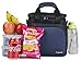 Insulated Lunch Bag S1: Stylish Lunch Box Office Work Men Women Teens Boys Girls Adjustable Strap Handle Front and 2 Side Pockets SIze H: 10
