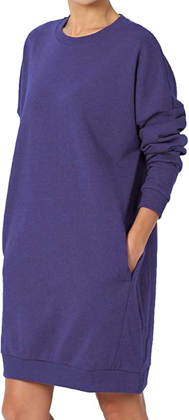 sweatshirt dress with pockets plus size