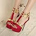 Wotefusi Fashion Women Platform Pump Stiletto High Heels 5.5