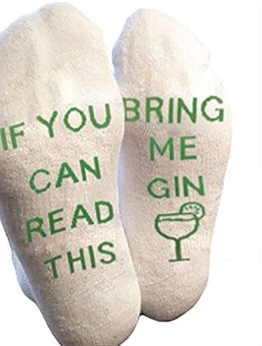 Funny Socks, BuycheapDG"If You Can Read This" Cotton Novelty Socks Perfect Gag Gift or Funny Birthday Present Idea Wonderful Gift for the Friend