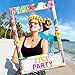 Luau Party Supplies-2 in 1 Luau Photo Booth Props Frame-Luau Birthday Decorations-Party Beach Decorations Hawaiian Party Supplies