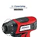 ACDelco ARD847Li Cordless 8V Li-ion compact Drill/Driver Impact Wrench 3 PC Combo Kit with Case, LED Work Light, 2-Port Charger, and 2 Batteries
