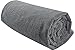 KinHwa Dog Towel Super Absorbent Microfiber Dog Drying Towel Soft Pet Bath Towel for All Dogs and Cats with Embroidered Paw Print 30inch x 50inch Gray