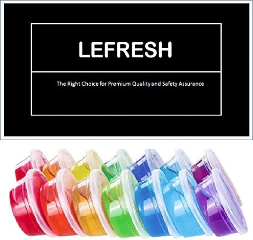 LeFresh 25 pack clear travel size slime container with airtight Leak proof small slime foam balls plastic containers with lids for homemade DIY slime, foamballs and for kids