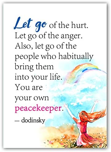 The Power of Letting Go โ Inspirational and Decorative Quotable Magnet