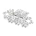 Mariell Vintage Floral Pearl and Crystal Bridal Hair Comb for Weddings or Prom