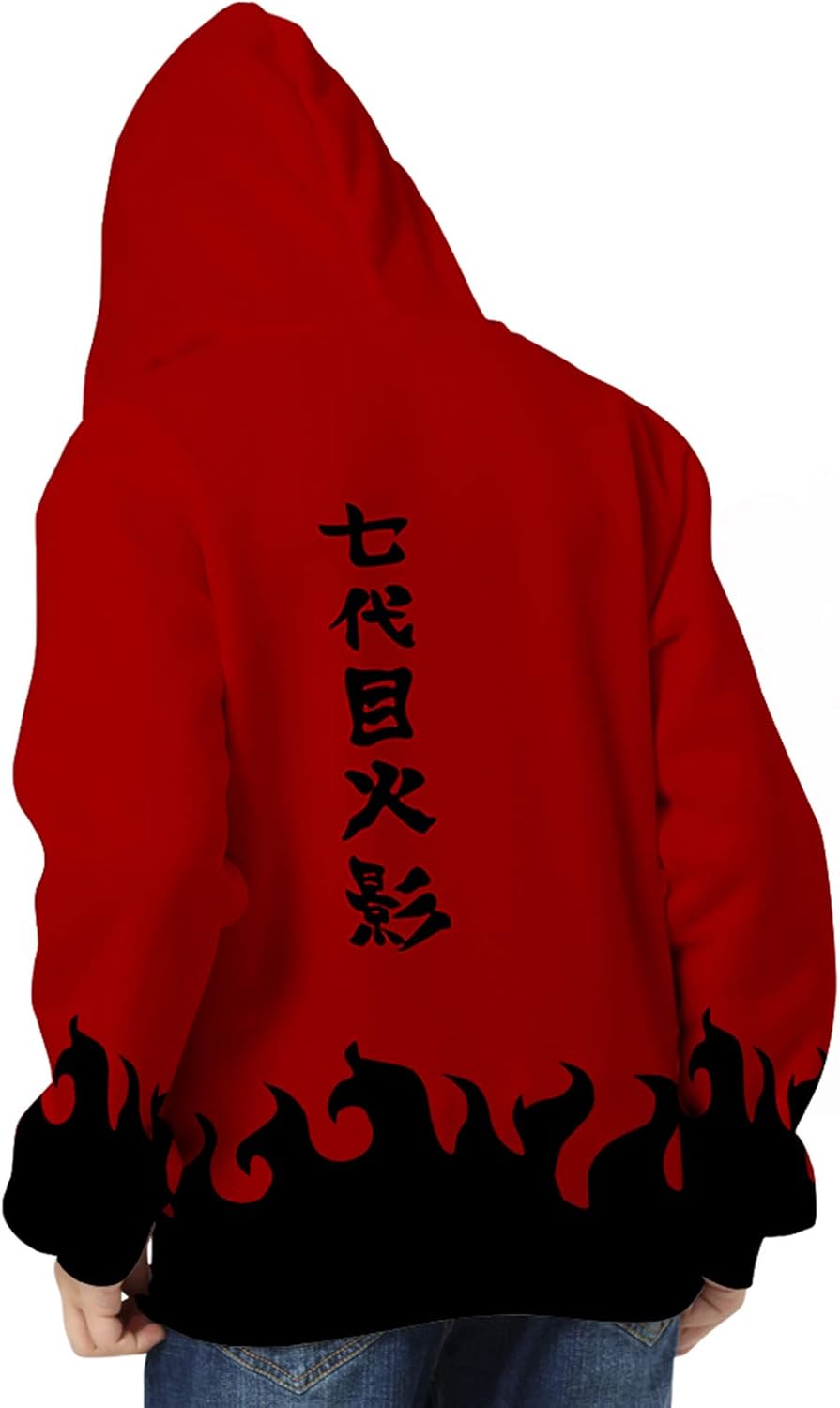 Haosheng Ragazzo e Ragazza 3D Felpa con Cappuccio Anime Naruto Pullover  Uchiha Kakashi Hokage Maniche Lunghe Uomo Accessori berjaya.edu.my