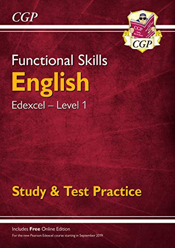 Coordination Group Publications Ltd (CGP) Functional Skills English: Edexcel Level 1 - Study & Test Practice