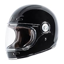 TORC Unisex-Adult T10524 Retro Fiberglass Full-Face Style Motorcycle Helmet