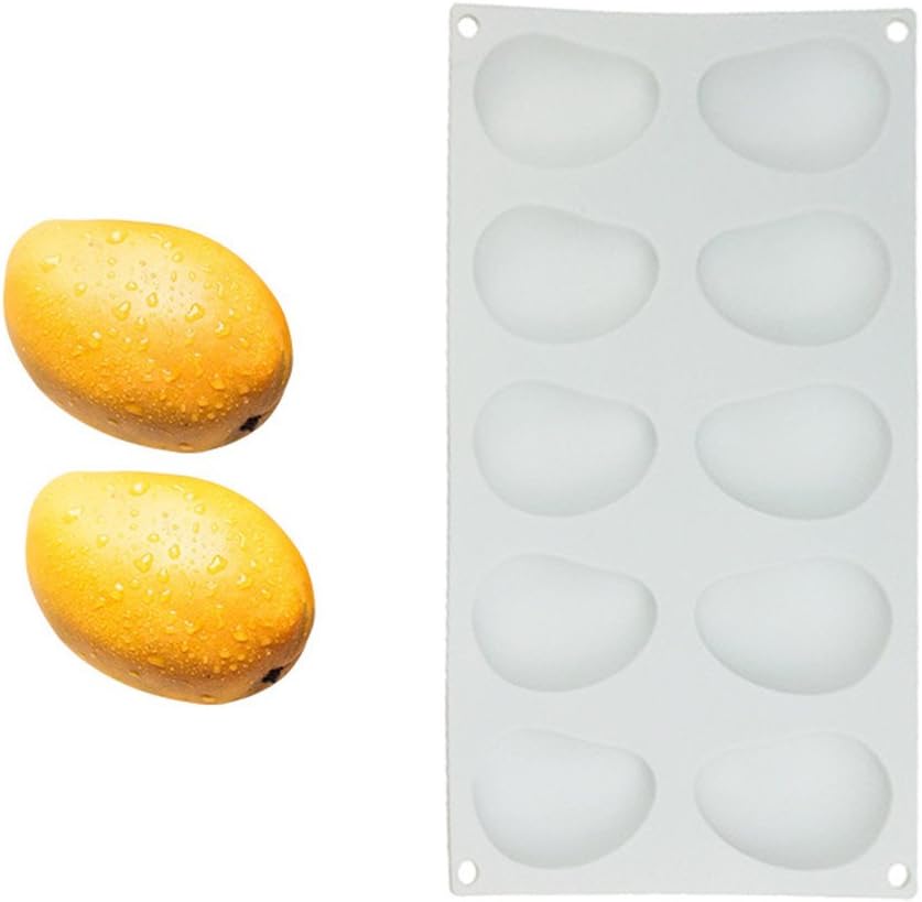 Sundlight 3D Mango Shape Silicone Mousse Cake Moulds for Ice Creams Chocolates Dessert Bakeware