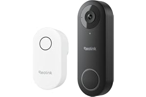 REOLINK Video Doorbell WiFi Camera - Wired 2K Outdoor, 5G&2.4G WiFi, 4:3 Wide View Angle, Smart Detection, Local Storage, No Subscription Front Door Home Security, Customized Chime V2