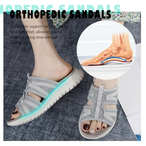 Acfoda Women's Orthopaedic Summer Sandals with Soft Footbed, Size 35-42