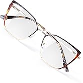 DOERAYMI Blue Blockers Glasses for Women, Bluelight Glasses with Cat Eye Frame for Style, Comfort, Eye Strain Relief
