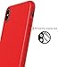 iPhone Xs Max Case, Asmart Resilient Shock Absorption Phone Case iPhone Xs Max Cover Slim Thin TPU Bumper Flexible Protective Phone Case for Apple iPhone Xs Max 6.5-Inch 2018 (Red)