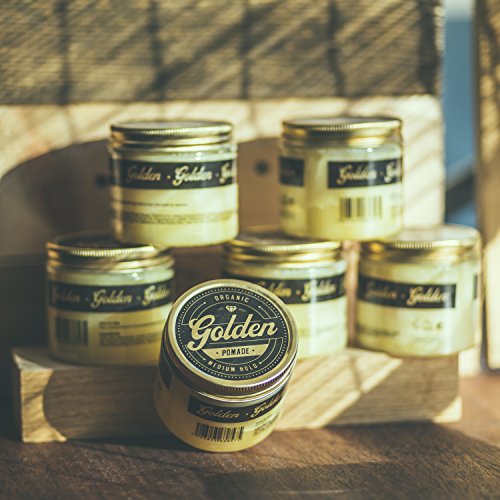 6.7 Oz Organic & Natural Hair Pomade Wax & Oil Base - Handcrafted with love in Denmark by Us - Perfect Shine effect for long and short hair - Medium and Flexible Hold - UNISEX -Organic