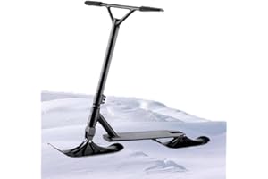 KoiLykke ' for Dual-Use Snow & Scooter, Iron + PVC Construction, 3-Color Options for Winter Outdoor Play