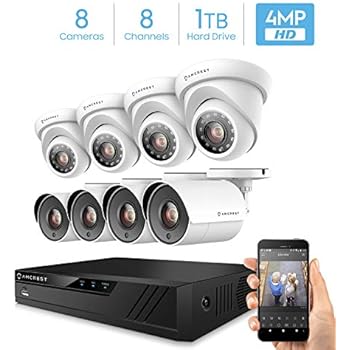 Amazon.com : Amcrest UltraHD 4MP 16CH Home Security Camera