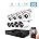 8CH DVR, 4 Bullets + 4 Domes w/ 1TB HDD (White)
