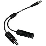 COOLIS Solar Panel Connector Adapter Cable MC4 to DC 5.5mm x 2.1mm